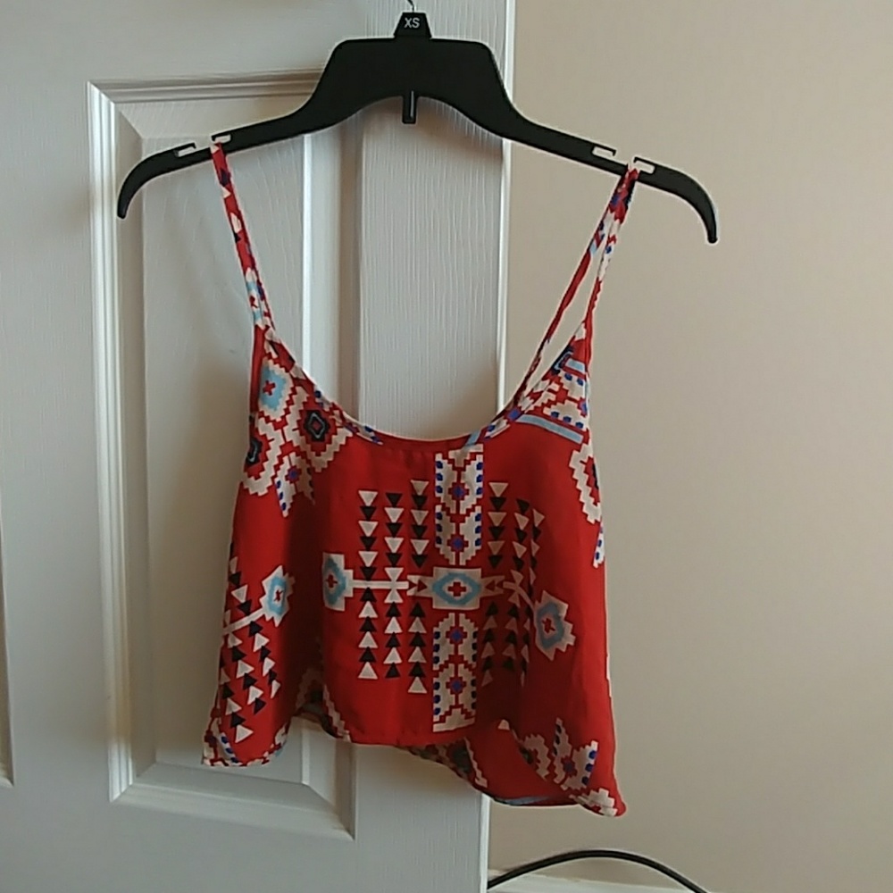 Aztec print tank top